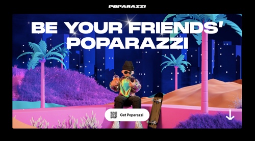 Página inicial de Poparazzi