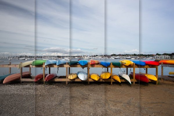 Photo by TutsPlus of kayaks with different densities of red.