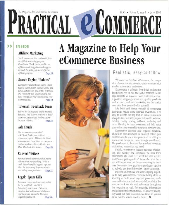 Cover of Practical Ecommerce July 2005