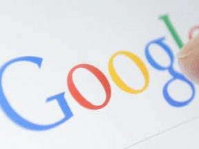 Screenshot of Google logo on a computer screen