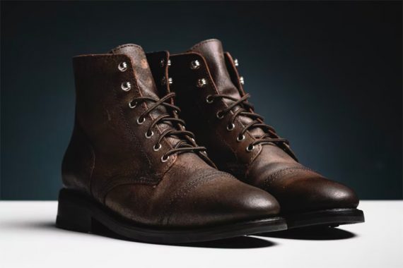 Photo of a pair of leather dress boots
