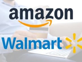 Amazon and Walmart logos