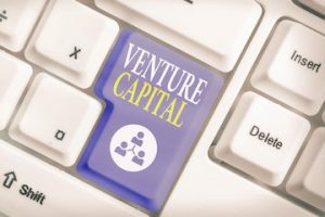 Illustration of a keyword with "Venture Capital" on the return key