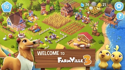 Web page of FarmVille 3