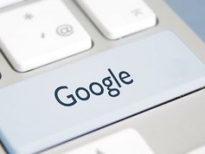 Image of a keyword with "Google" imposed on the return key