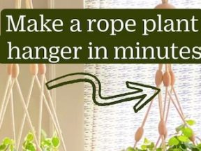 Sample Etsy pin showing how to make a rope hanger