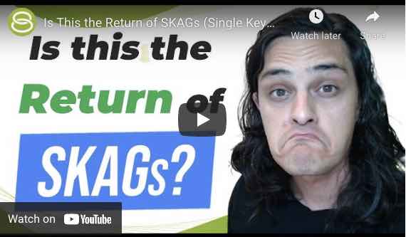 Captura de pantalla de vídeo de YouTube, "¿Es este el regreso de SKAGS?"