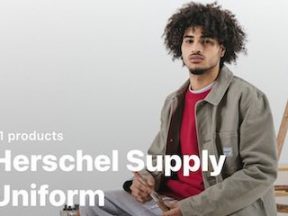 Screenshot of Hershel Supply's Instagram shop