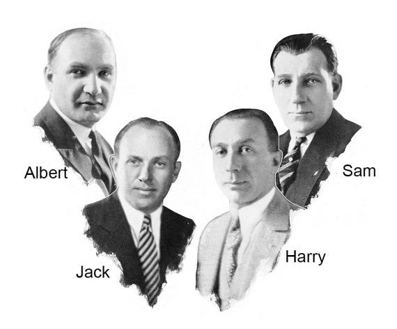 Imagen de los cuatro hermanos Warner.