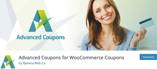 Captura de tela da página de download de Cupons Avançados para WooCommerce.