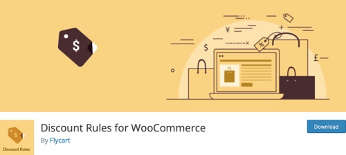 Captura de tela da página de download Regras de desconto para WooCommerce.