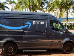 Photo of Amazon delivery van