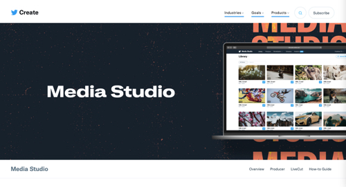 Screenshot of Media Studio for Twitter.