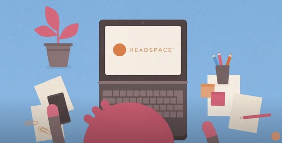 Screenshot of YouTube video: Say hello to Headspace.