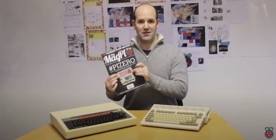 Screenshot of YouTube video: Introducing Pi Zero - the original $5 computer.