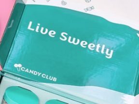 Screenshot of a "Live Sweetly" box from Candy Club