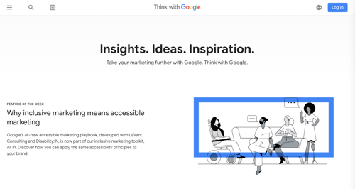 Screenshot of Think With Google.