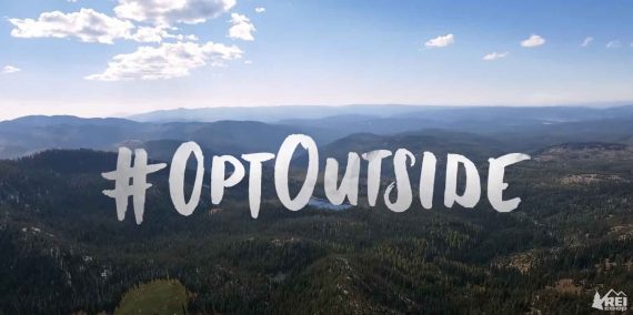 Screenshot of REI #OptOutside campaign on YouTube.