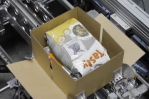 Video screenshot from Sparck Technologies of a packaging machine