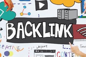 Illustration of a whiteboard with the words "Backlink" on it