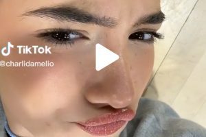 Screenshot of Charli D'Amelio on TikTok