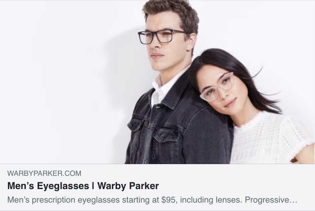 Image of a male and female wearing eye glasses.