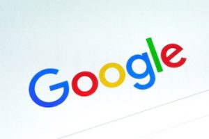 Google logo on a tablet