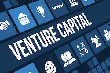 Illustration of the words "Venture Capital" on a blackboard