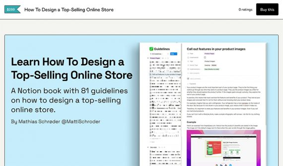 Screenshot of "How To Design a Top-Selling Online Store" ebook
