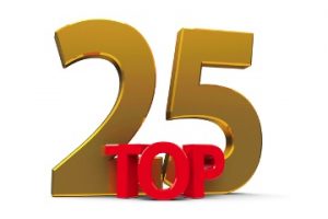 Illustration with text reading "Top 25"