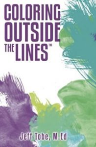 captura de pantalla del libro, "Colorear fuera de las líneas."
