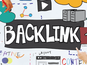 Illustration of a whiteboard reading "Backlinks"