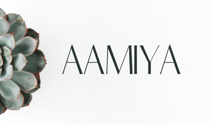 Screenshot of Aamiya font example