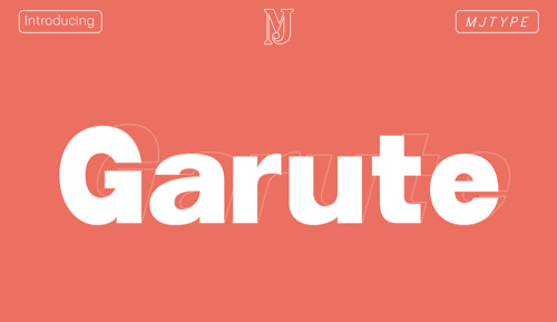 Screenshot of Garute font example