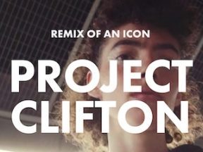 Screenshot of Hoka's mobile home page with text "Project Clifton"