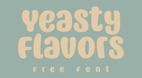 Screenshot of Yeasty Flavors font example