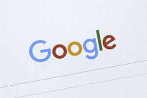 Google logo on a tablet