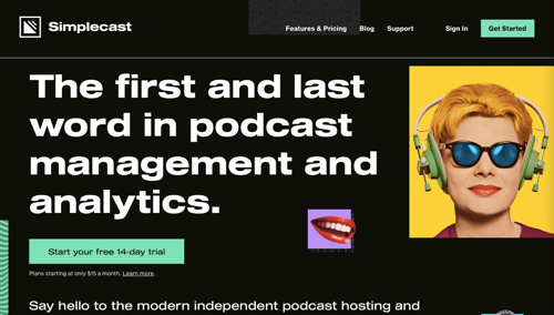 Simplecast home page