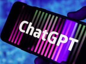 ChatGPT logo on a smartphone screen
