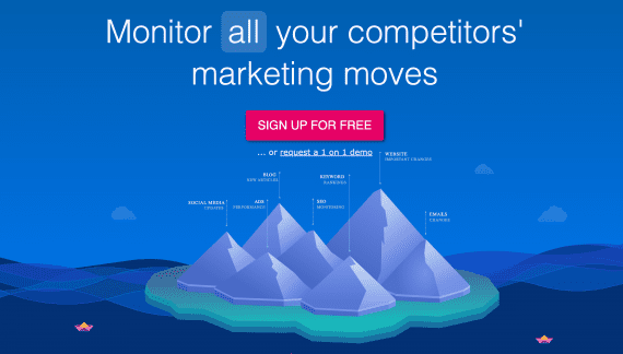 Competitors.app home page