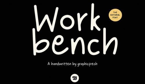 The Workbench Home Page Displays The Font