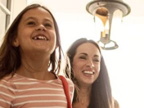 Screenshot of a mom and daughter from Target's Roundel web page