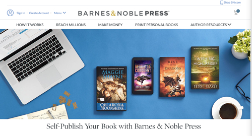 Home page of Barnes & Noble Press