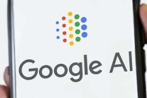 Google AI logo on a smartphone