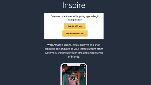 Web page for Amazon Inspire