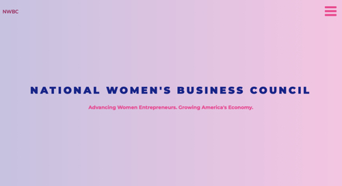 Home page of National Women's Business Council