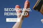 Toms' Wear Good site, reading "Secondhand, Reimagined"