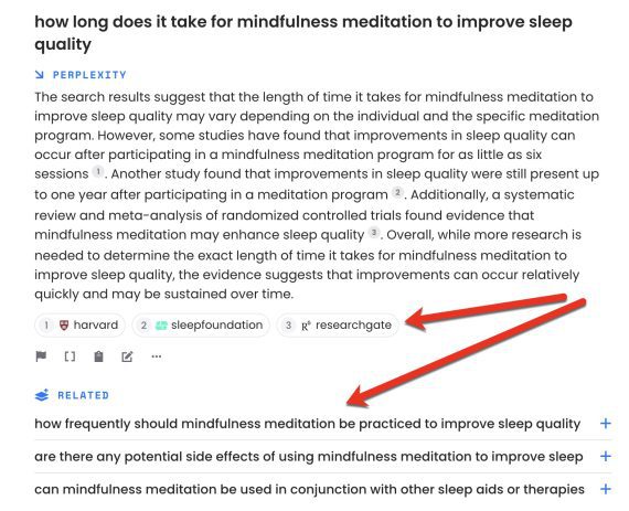 Perplexity search results for "how long does it take for mindfulness meditation to improve sleep quality"