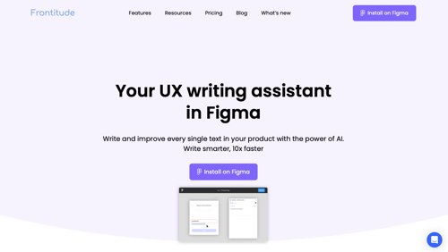 Ux Writing Assistant Home Page