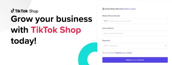 Screenshot of TikTok Shop home page